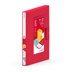 Папка А4 швидкошивач 802 NewBinder 25 Folder red
