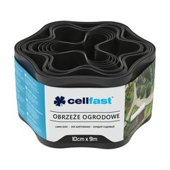 Садовый бордюр сплошной Cellfast пластиковый 9м 30-031H черный