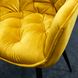 Крісло м'ягке зі спинкою Signal Cherry Velvet Bluvel 68 жовтий, вельвет