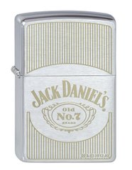 Запальничка Zippo with Jack Daniel's Bottles Brushed 2014 2.003.108 Джек Деніелс