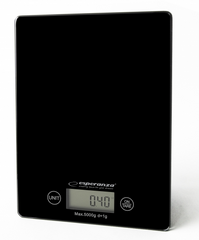 Вага кухонні цифрові скляні до 5 кг ESPERANZA LEMON BLACK EKS002K