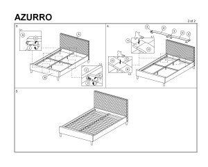 Кровать AZURRO VELVET 180X200 (серый)