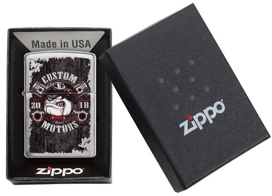 Зажигалка Zippo Bulldog Pistons Design 60004103 Дизайн поршней Bulldog