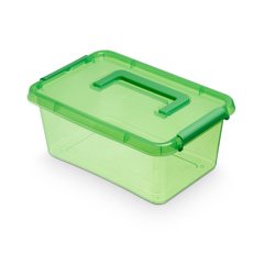 Універсальний контейнер для зберігання 4.5 л 29.5x20x12.5 Orplast SimpleStore Color ручка зелена 1323
