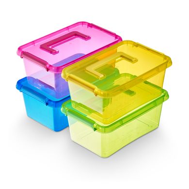 Универсальный контейнер для хранения 4.5 л 29.5x20x12.5 Orplast SimpleStore Color ручка зеленая 1323