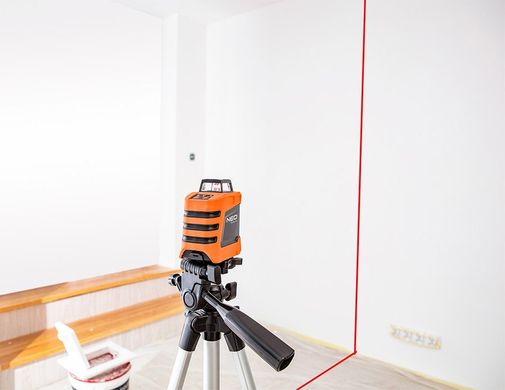 Нівелір лазерний 15 м, 360° по вертикалі, з футляром та штативом 1.5 м Neo Tools 75-102