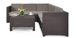 Набір пластикових садових меблів (кутовий диван+столик) Keter PROVENCE SET WITH COFFEE TABLE 227777