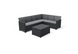 Набір пластикової садових меблів (кутовий диван + столик) Keter Elodie 6 Corner 249596 графіт