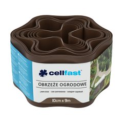 Садовий бордюр суцільний Cellfast пластиковий 9м 30-011H коричневий