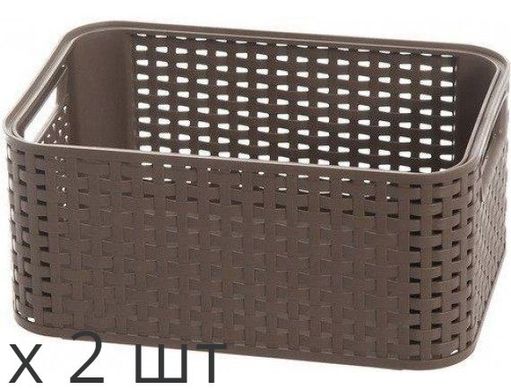 Ящик кошик для зберігання Style S 6л коричневий CURVER 208606 - 2 шт