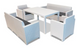 Угловой набор пластиковой мебели из техноратанга Bica Nebraska Corner 5 диван со столом белый 9075