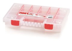 Універсальний пластиковий органайзер для дрібних деталей Prosperplast NORT NORT14-R444 червоний