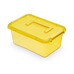 Універсальні контейнери для зберігання 4.5 л 29.5x20x12.5 SimpleStore Color ручка желтая 1323