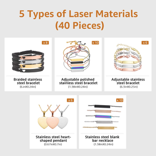 Набор премиум-материалов для лазерной гравировки LaserPecker MNBPLP фото