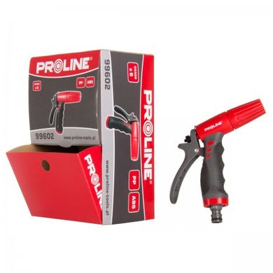 Пістолетний зрошувач прямий для поливу Proline 99602 червоно-сірий коробка 6 штук