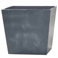 Великий горщик для рослин Beton Conic Square Keter 242853 темно сірий (структура бетон)