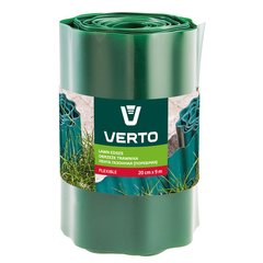 Бордюр садовий пластиковий Verto 9 м х 20 см зелений 15G512
