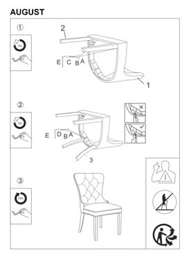 Крісло для вітальні м'ягке зі спинкою SIGNAL AUGUST VELVET чорний (сігнал агуст вельвет)