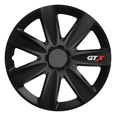 Колпаки для колес GTX carbon "black" " R14" - 4 шт. Amio 10323