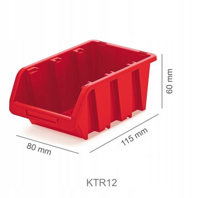 Контейнер 11,5 x 8 x 6 см для органайзера на стіну Kistenberg Truck Box червоний KTR12-3020
