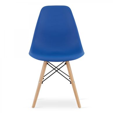 Пластиковый кухонный разборный стул со спинкой Signal Osaka синий