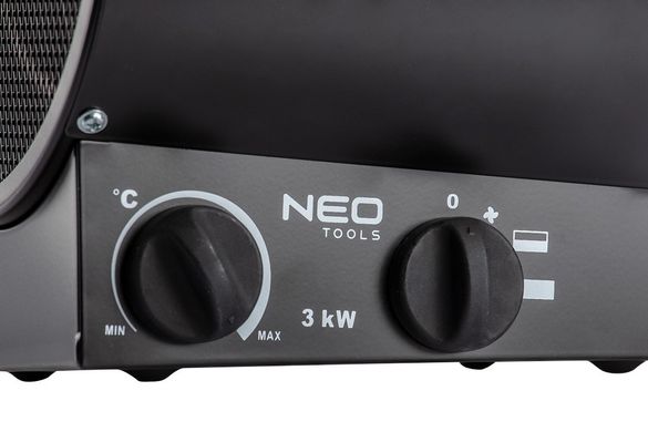 Теплова гармата 3 кВт електричний обігрівач Neo Tools 90-066