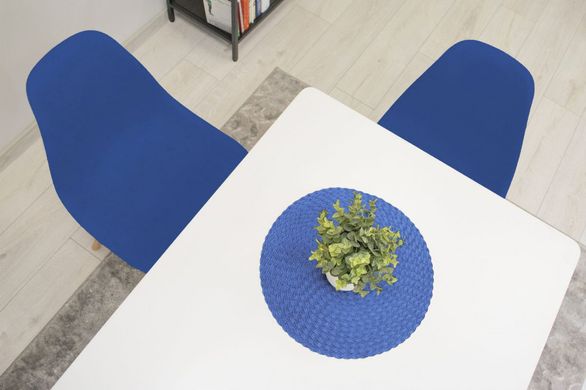 Пластиковый кухонный разборный стул со спинкой Signal Osaka синий