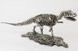 Статуетка фігурка скелет динозавра срібний колір 55 см