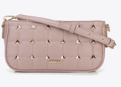 Женская сумка-почтальон из экокожи на треугольных шпильках Wittchen 96-4Y-228-P розовая