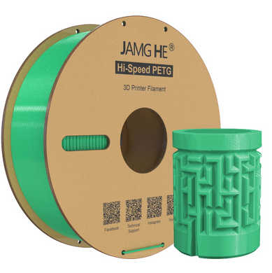 Філамент Jamg He Hi-Speed PETG 3D-Printer Filament 1,75 мм 1 кг зелений