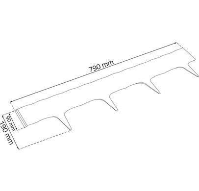 Бордюр садовий Prosperplast Garden Border 3,9 м коричневий IBRA-R222