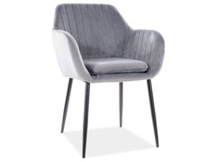 Удобное кресло мягкое на ножках для дома Signal Wenus вельвет 14 серый