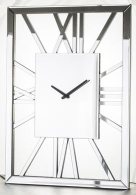 Декор годинник на стіну прямокутний білий Art-Pol 135180