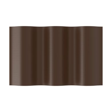 Садовый бордюр сплошной 9м Cellfast пластиковый 25 см 30-014 коричневый