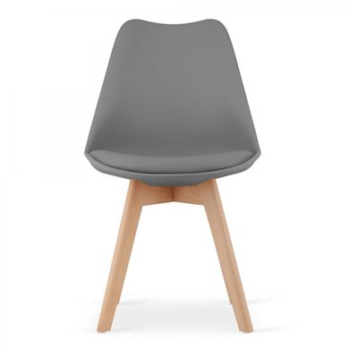 Стильне крісло Signal MARK сидіння з екошкіри графітове дерев'яні ніжки