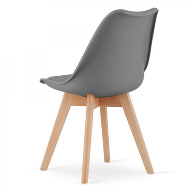 Стильное кресло Signal MARK сиденье из экокожи графитовое деревянные ножки