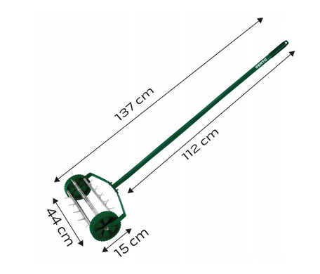 Аэратор-скарификатор ручной 27 шипов d15 см, Verto 15G539