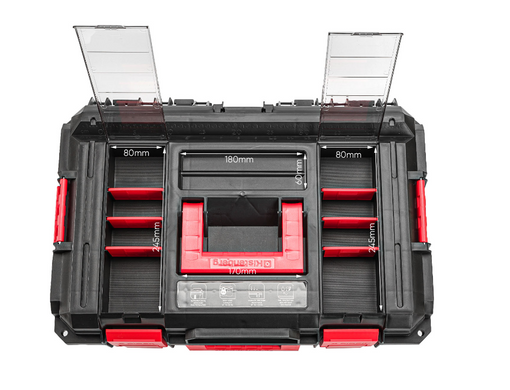 Ящик для інструментів до системи Kistenberg X-Block Log з органайзерами Kistenberg 55 × 38 × 20 см KXB604020F-S411