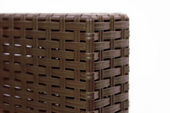 Набір пластикових меблів Nebraska Coffee 4 коричневого кольору зі скринею Bica