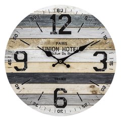 Декоративные часы круглые Paris 34 см мдф