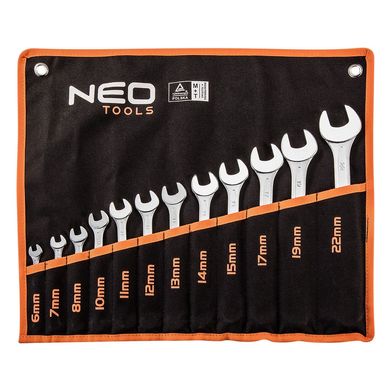 Ключи Комбинированные, 6-22 мм, Набор 12 шт. Neo-Tools 09-752