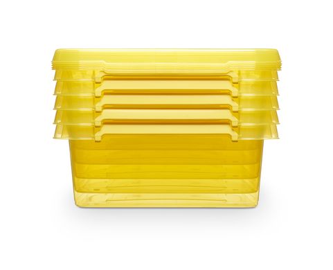 Універсальні контейнери для зберігання 8.5 л 39x29x11.5 SimpleStore Color жовтий 1512