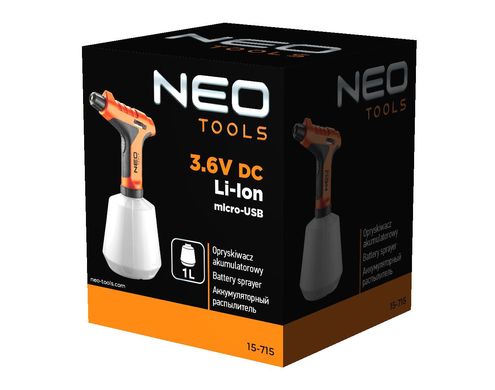 Обприскувач акумуляторний 3.6V Neo Tools 15-715, 15-715