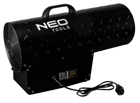 Теплова гармата 50кВт 1.5 бар редуктор тиску, газовий обігрівач Neo Tools 90-085