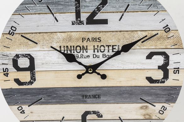 Декоративний годинник круглий Paris 34 см мдф