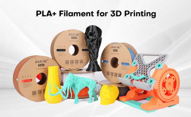 Филамент Jamg He PLA Plus 3D-Printer Filament 1,75 мм 1 кг черный