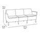 Садовый трехместный диван для сада и террасы Keter Salemo 3 seater sofa 244094 капучино