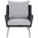Набор садовой пластиковой мебели (трехместный диван+2 кресла+стол) Home Garden ALMERIA серый