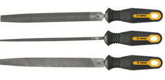 Напилки для металла TOPEX набор 3шт 06A130