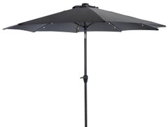 Садовый зонт с Led подсветкой серый 126845